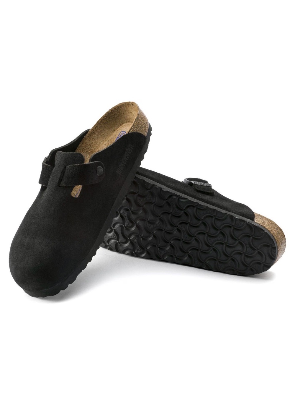 NIB Birkenstock Boston Unisex Soft Footbed Suede Clogs Black Women’s Size 40 N